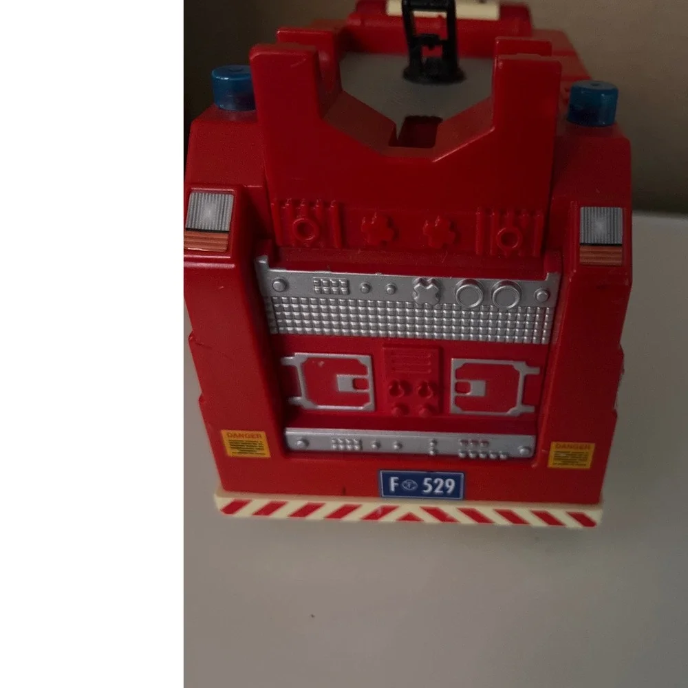 Playmobil 2008 Vintage Fire Truck‎ Lights Sound City Action